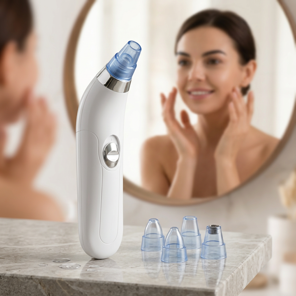 LIMPIADOR DE POROS FACIAL MEDIANTE SUCCIÓN